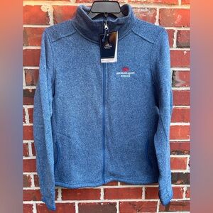 NWT Charles River American Queen Voyages Arctic Blue Heather Fleece Jacket B-6